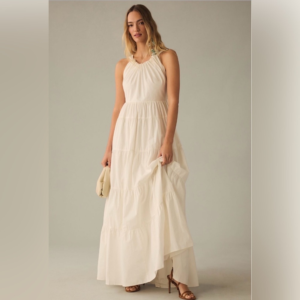 Forever That Girl Tierd Ruched Back Bow Dress